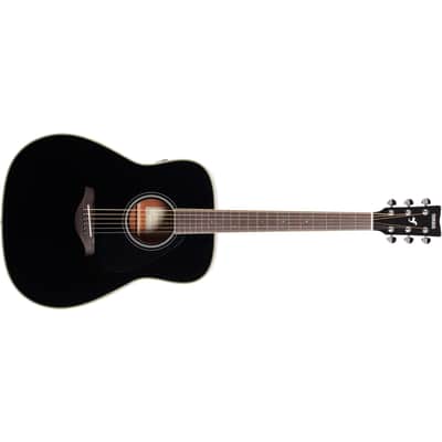 Yamaha FG-TA TransAcoustic Dreadnought Acoustic-Electric Guitar w/ Chorus and Reverb - Black image 3