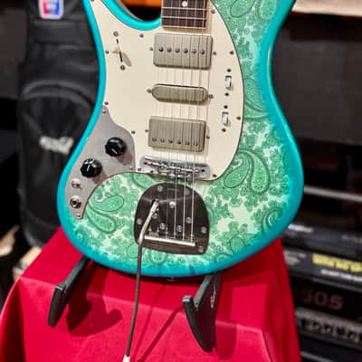 Oopeg Guitars Japan Supreme Colection Trailbreaker Mark I Lefty "Old Garage Stock"  NAMM Show 2026  Green Paisley image 24