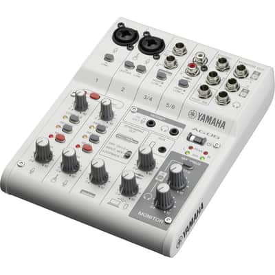 Yamaha AG06MK2 6-Channel Mixer and USB Audio Interface (White) image 1