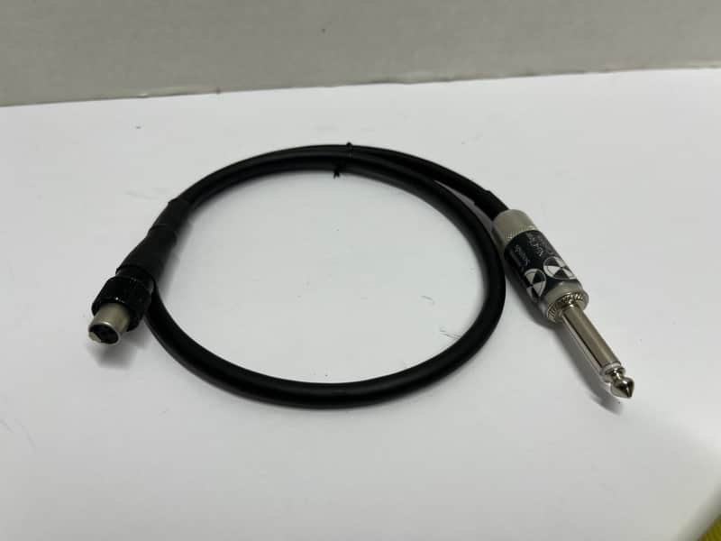 Nu-Clear Custom Belt Pack Bodypack Guitar Instrument Locking Transmitter Cable Straight 1/4" TS Male Plug to Mini TA4F Female 4-Pin Connector for Shure WA305 Line 6 G50 G55 G90 Relay AKG Lock T1 UT1 SC1 BLX1 PG1 PGX1 GLXD1 QLXD1 SLX1 LX1 ULX1 UC1 Wireless image 1