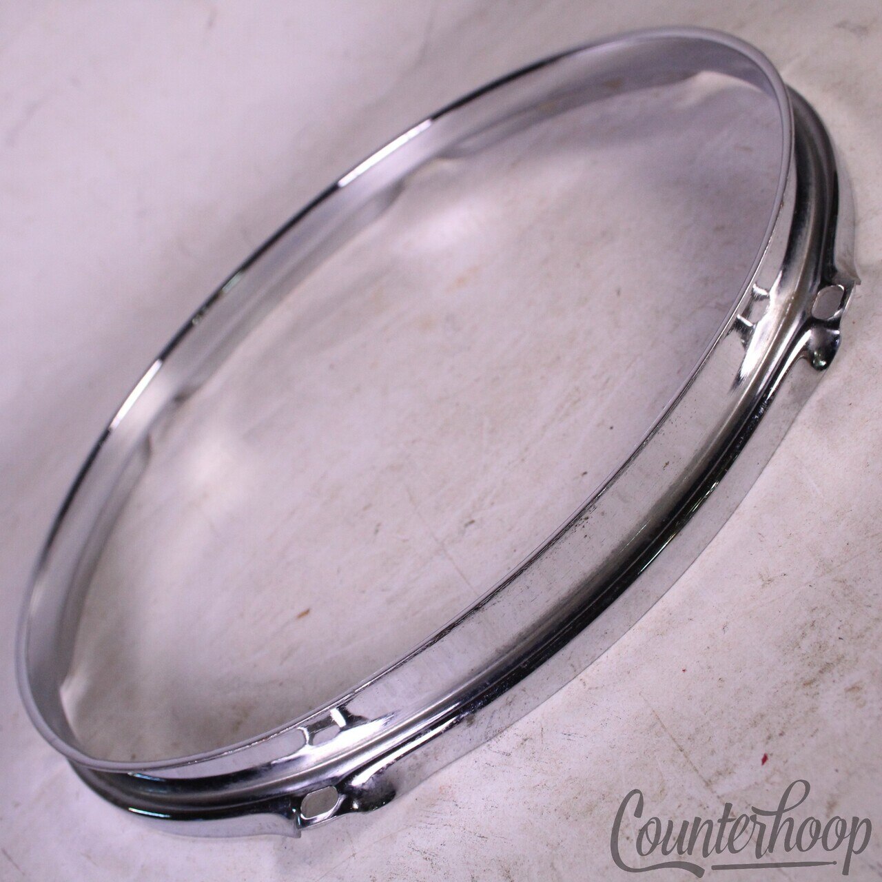 Ludwig 12" 6-Lug Tom Drum Batter/Resonant Rim/Hoop Steel Classic Vintage 70s-80s — main photograph