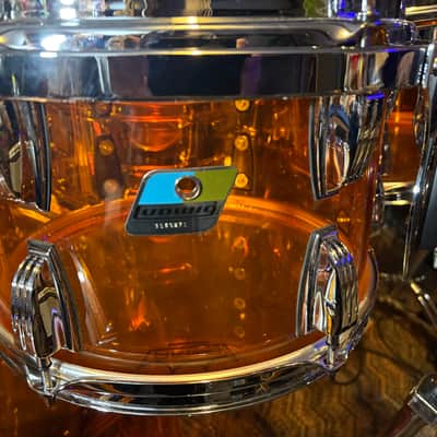 Ludwig Vistalite 9 pc BIG ZEP KIT Amber clear image 3