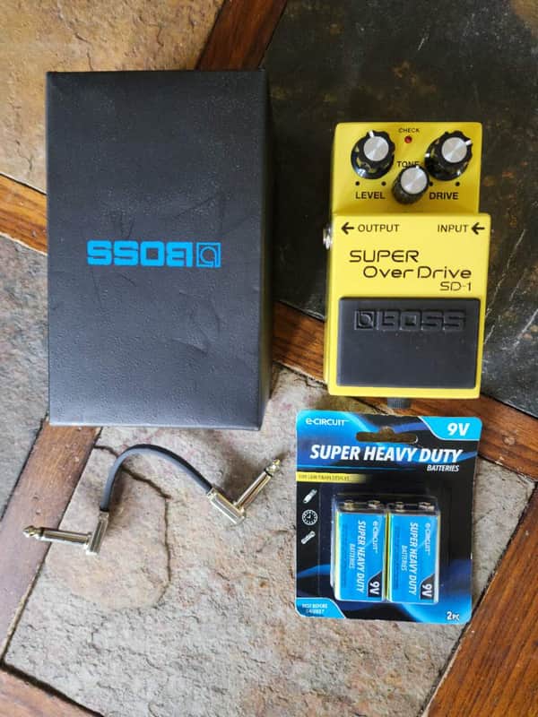 Boss SD-1 Super Overdrive distortion pedal w/connector image 1