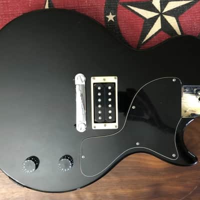 2004 Epiphone Les Paul Junior Electric Guitar Loaded Black Body image 1