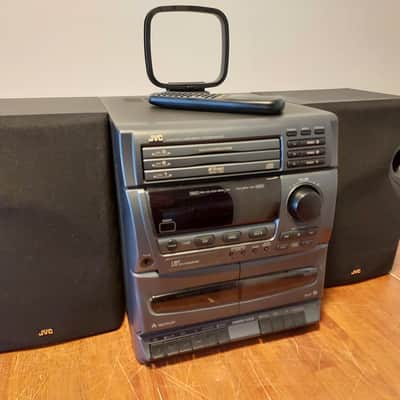 JVC MX-D2T Compact Component Stereo System 3 Disc CD Changer w/ Remote image 2