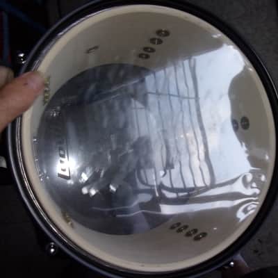 mint Ludwig 10" x 6" Sparkle Silver Hanging Rack Tom Questlove w/ Black Hardware image 5