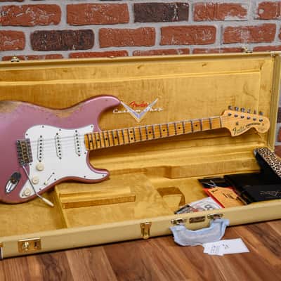 Fender Custom Shop Yngwie Malmsteen Stratocaster Heavy Relic Burgundy Mist Metallic 2026 w/OHSC image 2