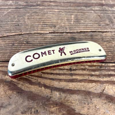 Hohner Comet 40 Octave Harmonica - Key of C 2010s - Silver image 2