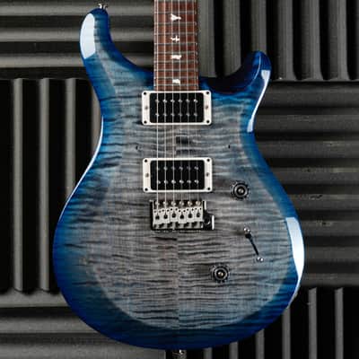 PRS S2 Custom 24 with Pattern Thin Neck Profile 2024 - Faded Gray Black Blue Burst image 1