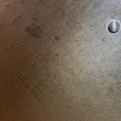 RARE! Paiste Formula 602 18” Flat Ride Cymbal 3 rivets image 1