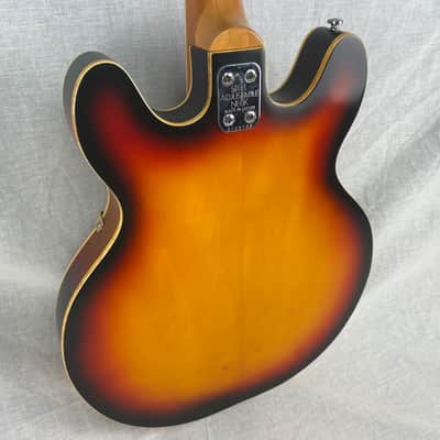Univox U1825 Coily Hollowbody Electric Guitar Sunburst image 8