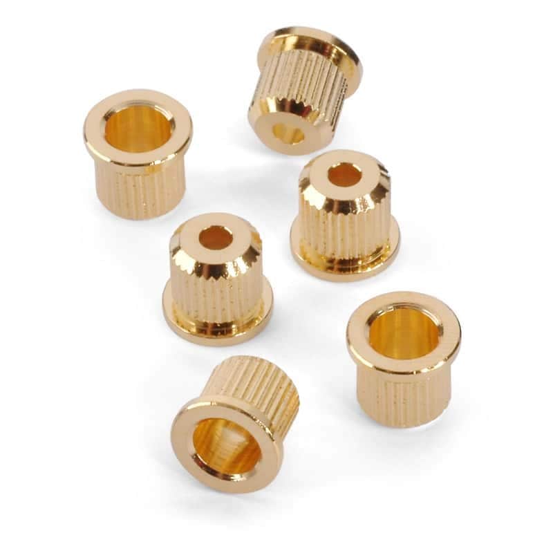 Golden Age Guitar String Ferrules, Gold, set of 6 image 1