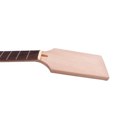 Unfinished Electric Guitar Neck, Mahogany, Rosewood image 3