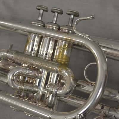 Corneta Bach Stradivarius 181-37 plateada en buen estado. image 13