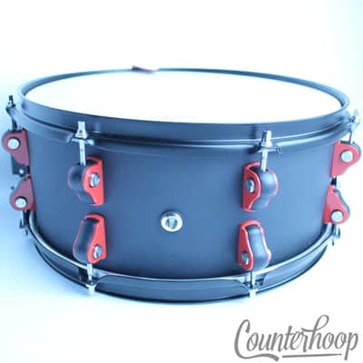 *ddrum Exclusive Hybrid Snare Drum Built-In Trigger 14x6" Black Satin 100% Birch image 5