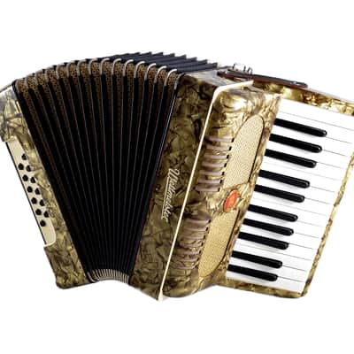 Immagine Vintage, Rare, German Made, Top Quality Accordion Weltmeister - 12 bass + Original Hard Case & Straps - from the Golden Era - 12