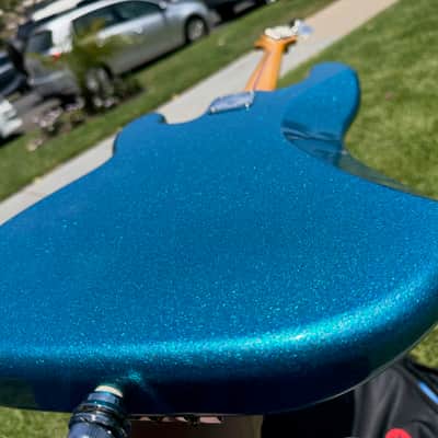 2014 Fender Steve Harris Blue Sparkle P Bass - MIJ Japan -Iron Maiden image 19