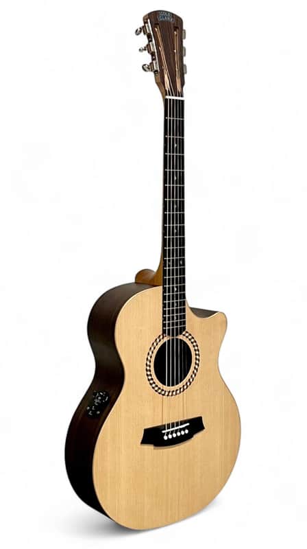 Cole Clark Studio Recording Angel 2 SRAN2EC-SRE Spruce/Rosewood Acoustic/Electric Cutaway Guitar with Hardshell Case image 1