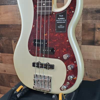 Fender Player II Modified Active Precision Bass, Olympic Pearl, Gig Bag, Free Ship, 103 image 3