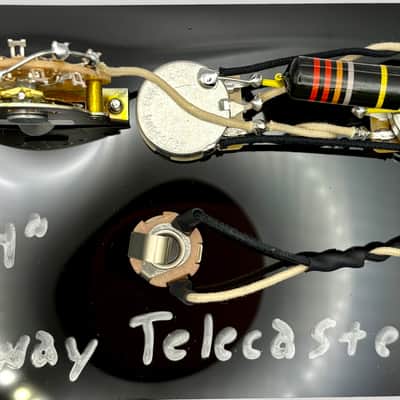 Fender Telecaster (HH) 3-way wiring harness premium upgrade-Humbucker neck and Humbucker bridge with 0.022uF Bumblebee paper in oil capacitor image 1