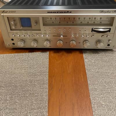 Marantz Model 2500 250-Watt Stereo Solid-State Receiver 1977 - 1979 - Silver with Wood Case image 1