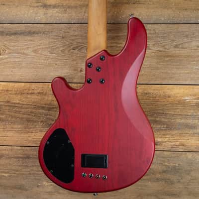 Lakland Skyline 44-02 Deluxe Bass Guitar - Satin Cherryburst with Roasted Neck image 9