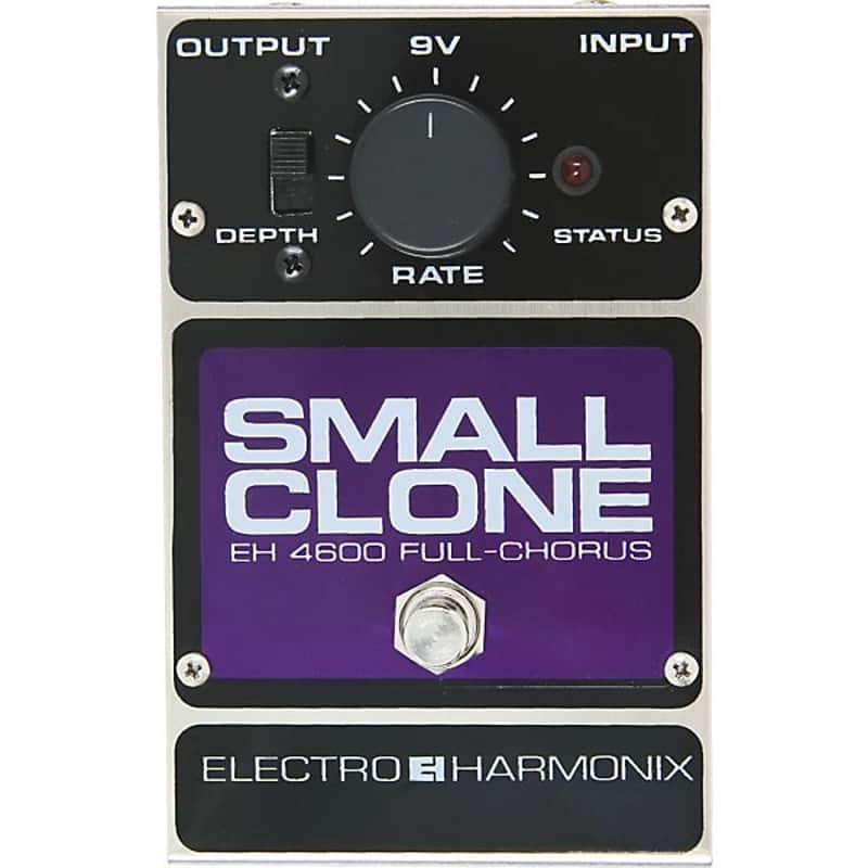 Electro-Harmonix Small Clone Analog Chorus Guitar Effects Pedal 2024 - Gray , Black , & Purple image 1