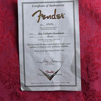 2004 Fender Rory Gallagher Stratocaster image 11