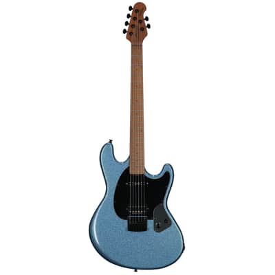 Sterling by Music Man Ryan "Fluff" Bruce StingRay Electric Guitar, Amana Boat Blue image 3