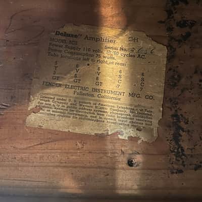 1953 Fender Deluxe Wide Panel 5C3 Recover image 6