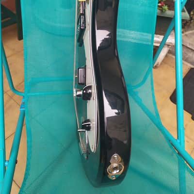 Eastwood Hi-Flyer P90 Black (similar Sidejack shape). Morsite & Univox Hi Flier type image 13