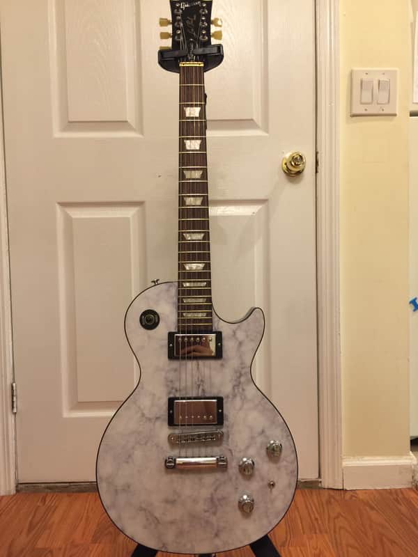 Gibson Limited Edition Les Paul Classic "Rock" II Black / White Marble 2015 image 2