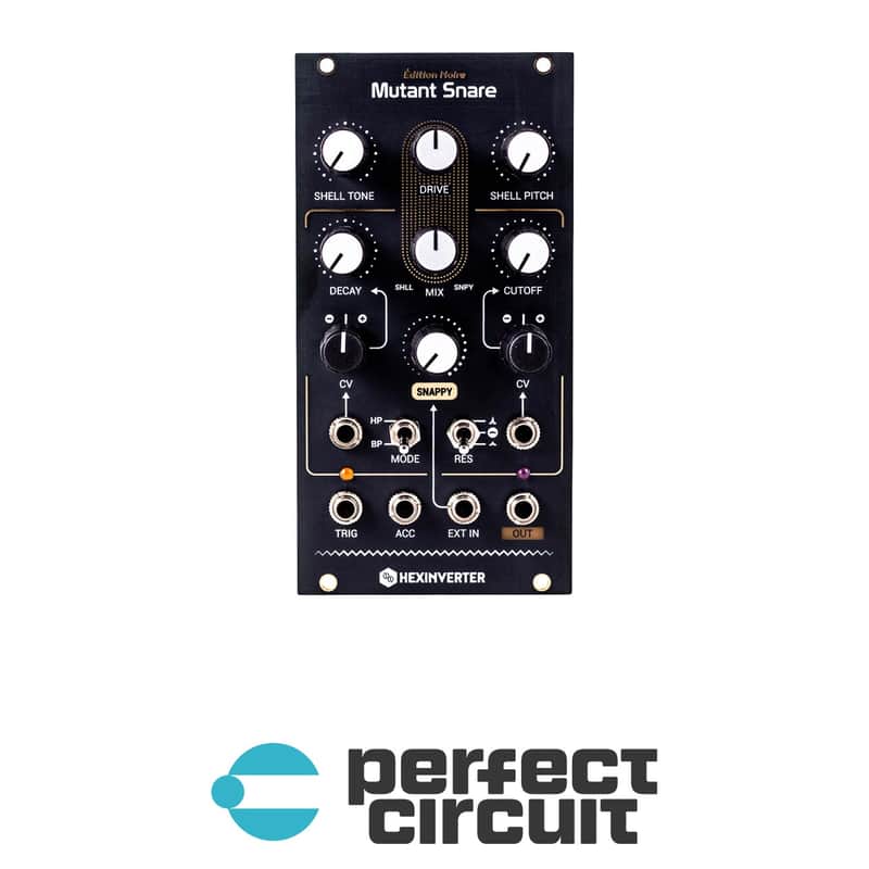 Hexinverter Mutant Snare Analog Drum Synth (Black) image 1