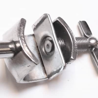 VERY RARE Ludwig Bass Drum Spurs, Easy Access Top Thumbscrew, Nickel Finish, Logo, MINT! / 1920s-30s / INSPECTED &TESTED image 4