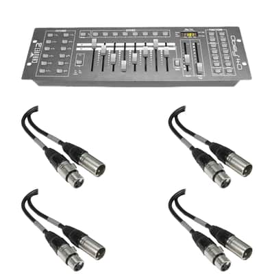 Chauvet DJ Obey 40 192-Ch DMX Lighting Controller with 3x 10' DMX Cables and 1x 10' DMX Cable image 1