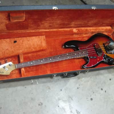 Fender Jazz Bass Left hand 1965, 3 color sunburst image 9