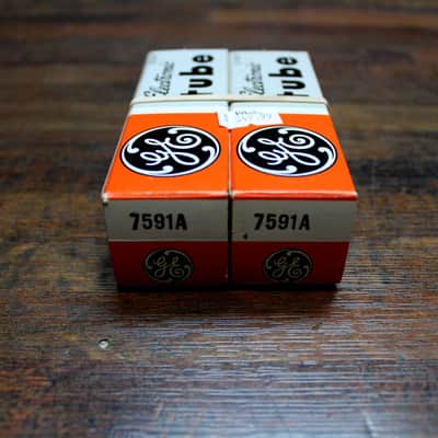 General Electric 1963 GE 7591A NOS Tested Made in USA Matched Pair image 2