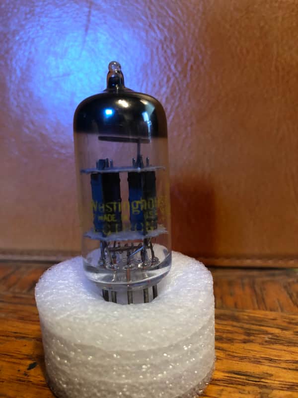 NOS Westinghouse 6EU7 tube Tested 105% Both Sides USA Made image 1