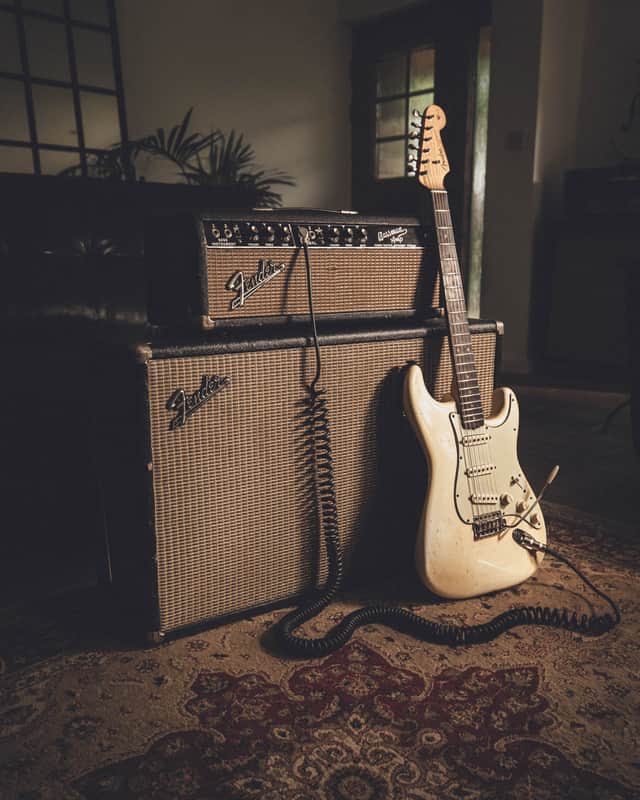 Fender 1964 Bassman Head AA864 and Bandmaster 2x12 Cab image 1