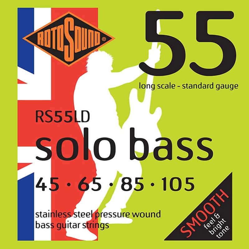 Rotosound RS55LD Solo Bass 55 Steel Electric Bass Strings - Standard (45 - 105) image 1