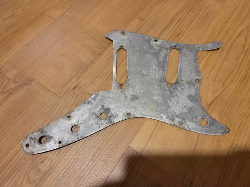 Vintage 1960's Fender Duo-Sonic Electric Guitar Aluminum Pickguard Shield! Rare, Original Pre-CBS Part! image 1