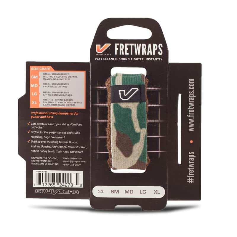 New Gruvgear Fretwrap String Muter Green Camo Large image 1