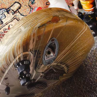 Fender FSR "Splattercaster" Standard Splatter Stratocaster with Rosewood Fretboard 2003 - 2004 - Olympic White, Aztec Gold, and Inca Silver Swirl over Black image 13