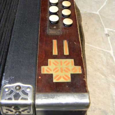 antique historic HOHNER CLUB MODELL 1 diatonic button accordion Germany 1930s image 5