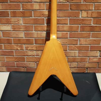 Epiphone Inspired by Gibson 1958 Korina Flying V-Natural-White Guard image 5
