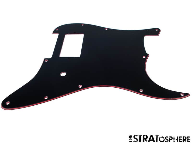 *NEW 1H Stratocaster PICKGUARD for Fender Delonge Strat Standard Black/Red/Black image 1