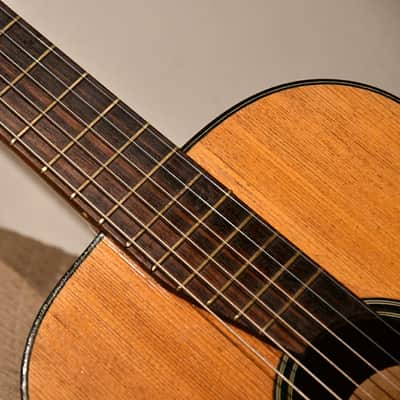 Vintage German Parlor Guitar, 1950's, video included image 11