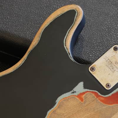 2007 Fender Artist Series Joe Strummer Telecaster MIM Electric Guitar Black Relic + OHSC image 13