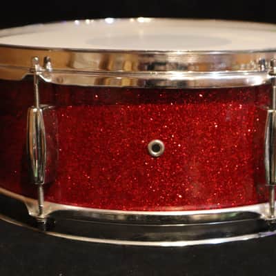 MIJ Red Sparkle 6-Lug Snare image 5