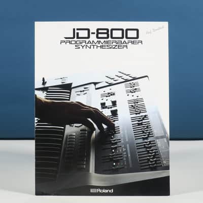 Roland JD-800 programmable synthesizer brochure in German